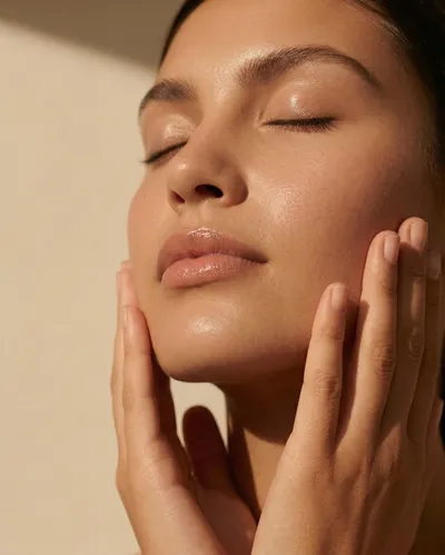 Gesichtsbehandlung Nahaufnahme