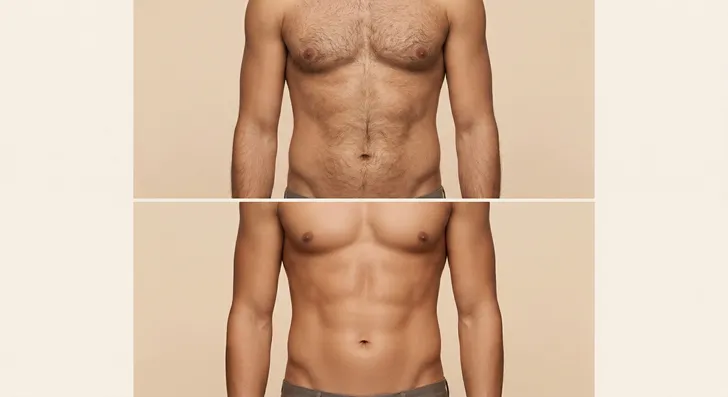 Vorher/Nachher Vergleich – Körperbehandlung